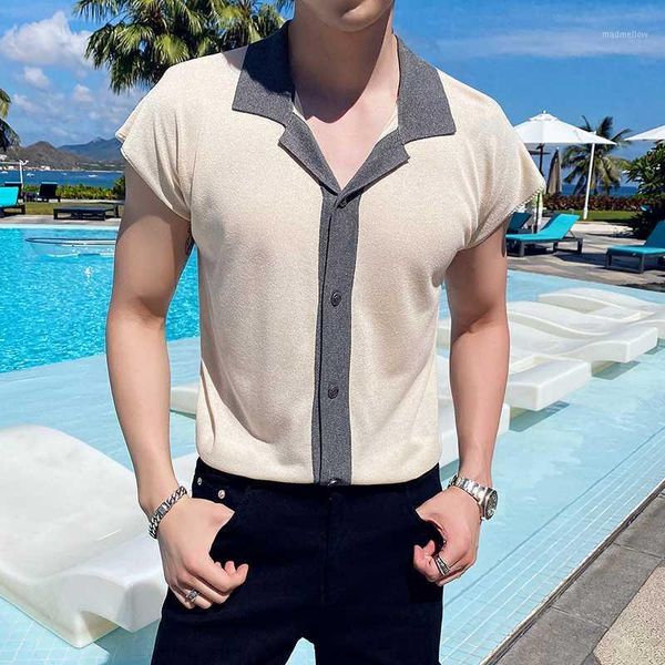 men's polos british style summer cardigan shirt men fashion 2021 short sleeve casual slim fit breathable1, White;black
men's polos british style summer cardigan shirt men fashion 2021 short sleeve casual slim fit breathable1, White;black