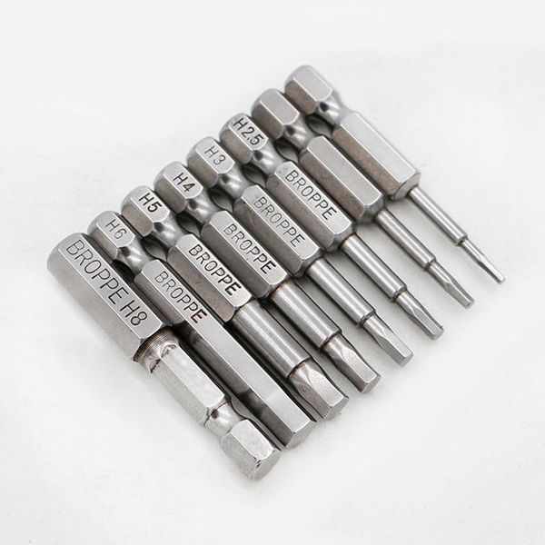 8pcs/set 1/4" 50mm 1.5-8mm hex screwdriver bits s2 material magnetic electric drill hexagonal screwdriver head power driver tool 
8pcs/set 1/4" 50mm 1.5-8mm hex screwdriver bits s2 material magnetic electric drill hexagonal screwdriver head power driver tool