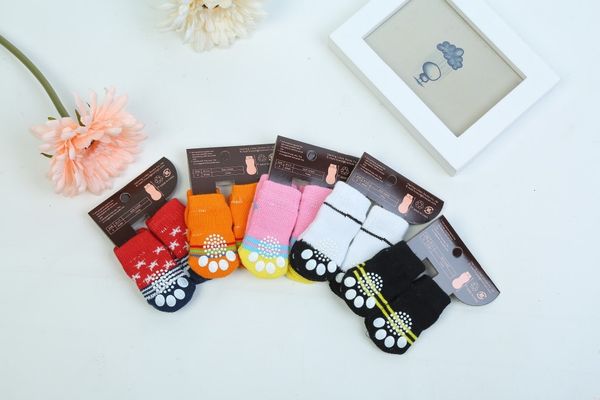 cute puppy pet warm for winter dogs soft cotton anti-slip knit weave sock skid bottom dog cat socks clothes 4pcs/set
cute puppy pet warm for winter dogs soft cotton anti-slip knit weave sock skid bottom dog cat socks clothes 4pcs/set