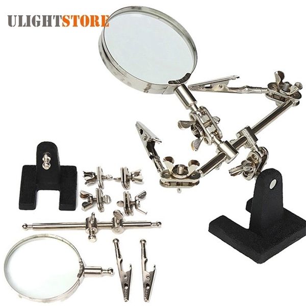 auxiliary clip adjustable glass lens deskmagnifier loupe for circuit board inspection welding soldering stand repair tools t200521
auxiliary clip adjustable glass lens deskmagnifier loupe for circuit board inspection welding soldering stand repair tools t200521