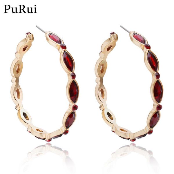hoop & huggie purui vintage red earring for women gold color bohemia golad gothic big circle earrings fashion ear jewelry, Golden;silver
hoop & huggie purui vintage red earring for women gold color bohemia golad gothic big circle earrings fashion ear jewelry, Golden;silver