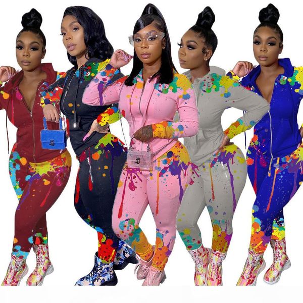 women tracksuits two piece set sports autumn and winter splash printing sweater sportswear leisure suit ladies jogging suits, Gray
women tracksuits two piece set sports autumn and winter splash printing sweater sportswear leisure suit ladies jogging suits, Gray