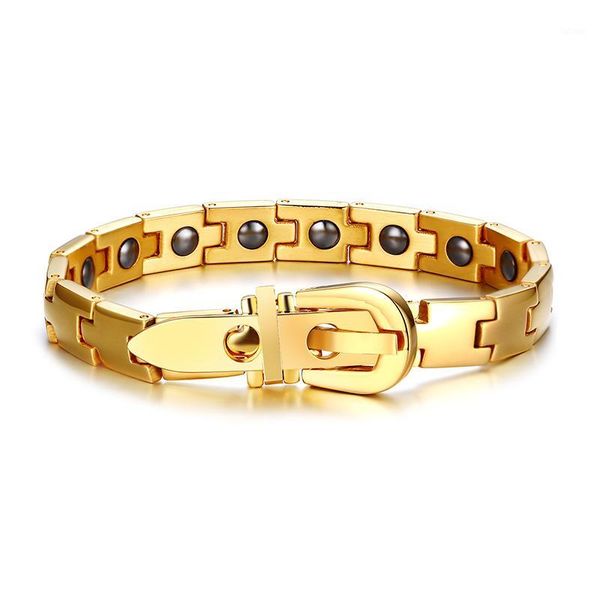 unique gold color adjustable stainless steel fashion jewelry magnetic men and women bracelets1, Black
unique gold color adjustable stainless steel fashion jewelry magnetic men and women bracelets1, Black