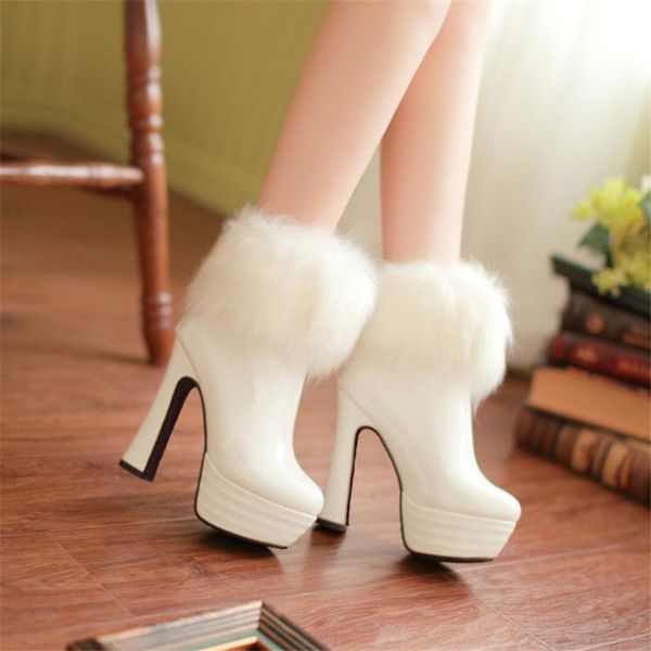 boots 2021winter women 13cm high heels fur platform ankle for leather black white fetish shoes woman size 32-43
boots 2021winter women 13cm high heels fur platform ankle for leather black white fetish shoes woman size 32-43