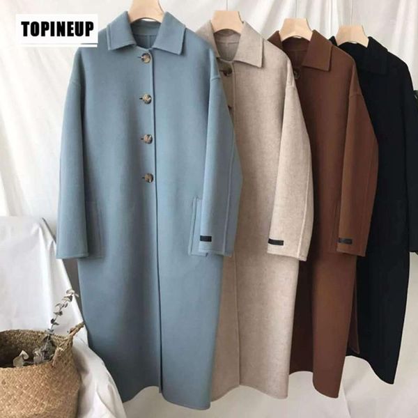 2019 winter women wool with belt loose coat jacket women long loose single-breasted wool coat1, Black
2019 winter women wool with belt loose coat jacket women long loose single-breasted wool coat1, Black