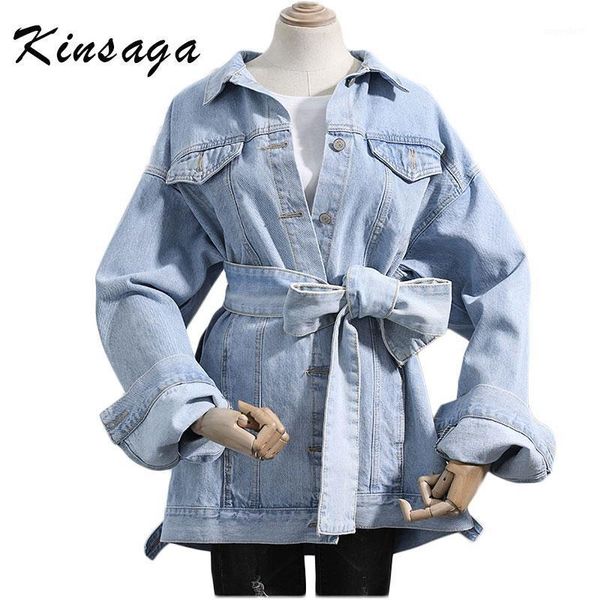 kinsaga spring self bow tie oversize yellow mid long denim jacket women highstreet vintage long sleeve coat autumn loose jackets1, Black;brown
kinsaga spring self bow tie oversize yellow mid long denim jacket women highstreet vintage long sleeve coat autumn loose jackets1, Black;brown