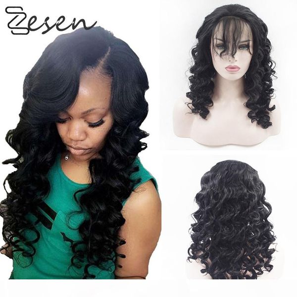 g synthetic lace front wig hd lace wigs glueless lace front wigs for women loose wave, Black
g synthetic lace front wig hd lace wigs glueless lace front wigs for women loose wave, Black