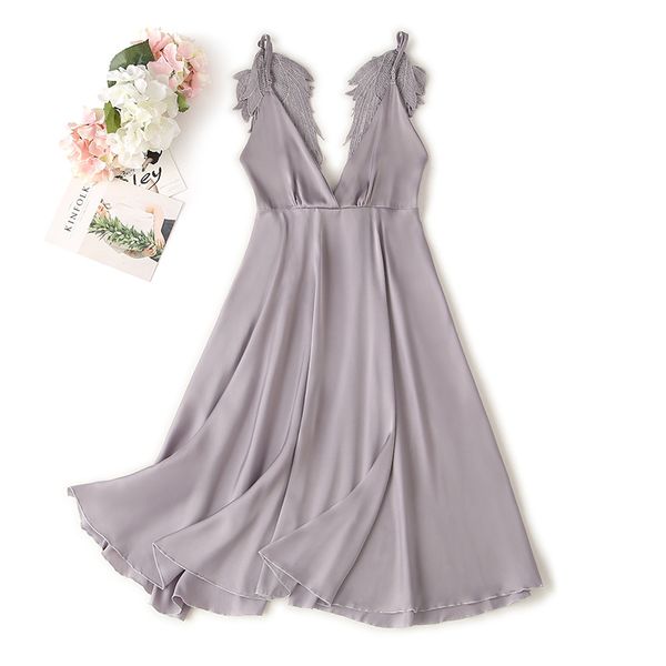Silky Satin Sleep Dress Lady Intimate Lingerie Novelty Wing Suspender Skirt Nightgown Sexy Spaghetti Strap Nightdress Sleepwear, Pink
Silky Satin Sleep Dress Lady Intimate Lingerie Novelty Wing Suspender Skirt Nightgown Sexy Spaghetti Strap Nightdress Sleepwear, Pink