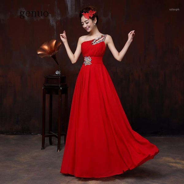 red dress chiffon elegant one shoulder lace up back bandage summer party evening women dresses1, Black;gray
red dress chiffon elegant one shoulder lace up back bandage summer party evening women dresses1, Black;gray