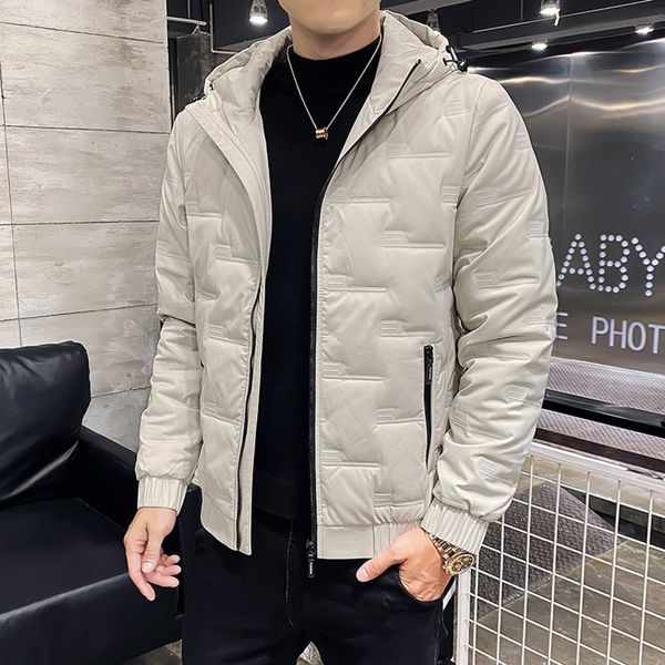 Down et men 2021 new autumn and winter Korean fashion wear hooded loose white duck down warm men's coat, Black
Down et men 2021 new autumn and winter Korean fashion wear hooded loose white duck down warm men's coat, Black