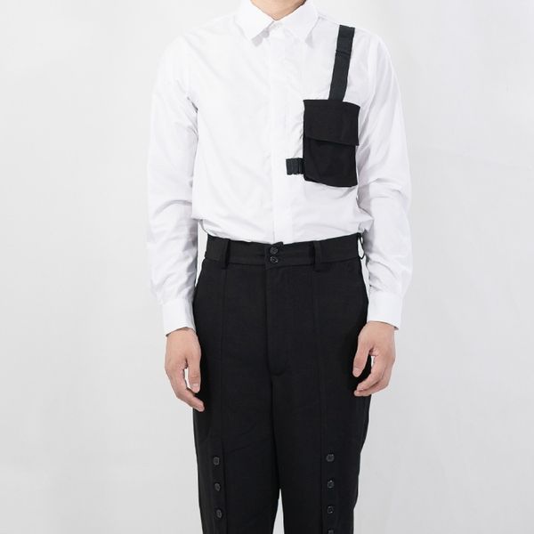 2020 qishi s-6xl badun men's shirts sew designer pockets complete sleeve shreds unique breasted singing shirt plus size clothes xa16, White;black
2020 qishi s-6xl badun men's shirts sew designer pockets complete sleeve shreds unique breasted singing shirt plus size clothes xa16, White;black