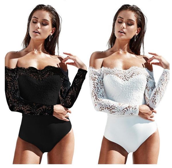women's bodycon long sleeve jumpsuit romper leotard club body lady off shoulder embroidery mesh lace skinny bodysuit t200704, Black;white
women's bodycon long sleeve jumpsuit romper leotard club body lady off shoulder embroidery mesh lace skinny bodysuit t200704, Black;white