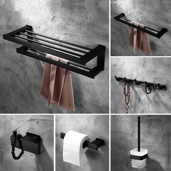 nordic space aluminum wall mounted bathroom accessories black shower corner shelf vanity set towel holder hardware bathroom bbykzv
nordic space aluminum wall mounted bathroom accessories black shower corner shelf vanity set towel holder hardware bathroom bbykzv