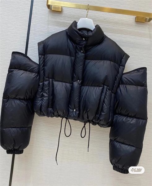 down winter 2020 filling women white light warm 90% fashion duck coat extra sleeves clothes detachable jackets cfheb, Black
down winter 2020 filling women white light warm 90% fashion duck coat extra sleeves clothes detachable jackets cfheb, Black