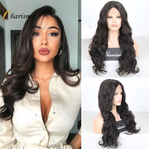 costume accessories body wave lace front wigs for women dark brown synthetic hair glueless lace wigs with natural hairline, Silver
costume accessories body wave lace front wigs for women dark brown synthetic hair glueless lace wigs with natural hairline, Silver