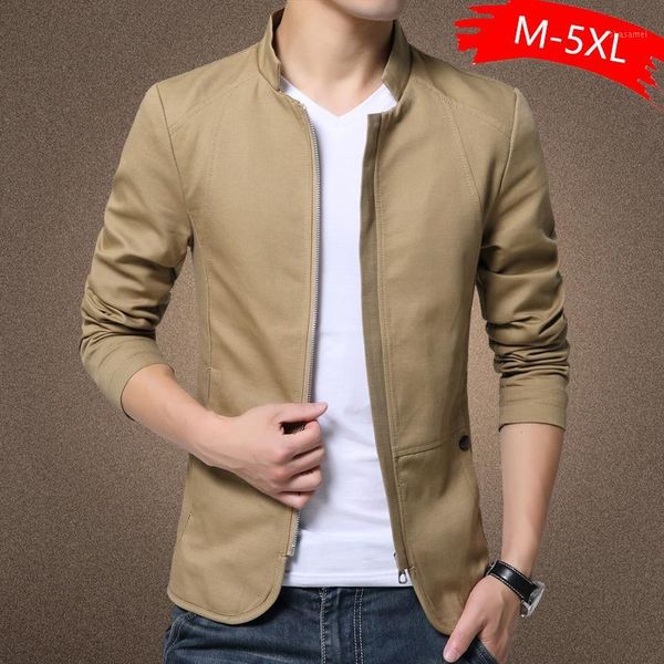 fashion windbreaker coat man 2020 british style mens jacket coat cotton solid casual jacket men slim fit stand jackets male1, Black;brown
fashion windbreaker coat man 2020 british style mens jacket coat cotton solid casual jacket men slim fit stand jackets male1, Black;brown