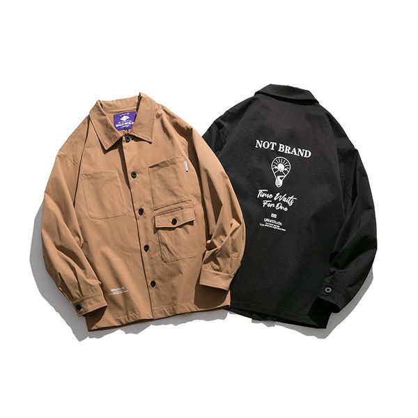 mansclot 2021 men's spring coat, Black;brown