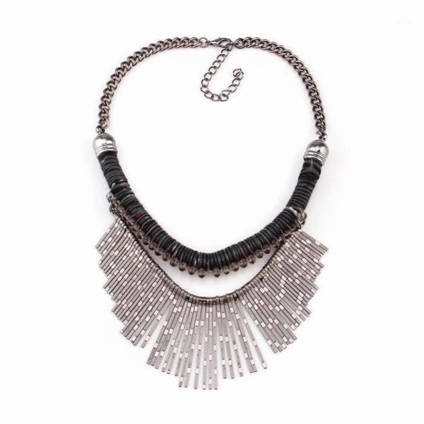 2020 alloy link chain string coiling handcraft necklace tassel pedant statement necklace women for christmas gifts wholesale1, Silver
2020 alloy link chain string coiling handcraft necklace tassel pedant statement necklace women for christmas gifts wholesale1, Silver