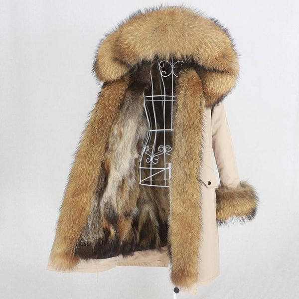 oftbuy x-long waterproof parka real fur coat winter jacket women natural raccoon fur hood liner detachable streetwear, Black
oftbuy x-long waterproof parka real fur coat winter jacket women natural raccoon fur hood liner detachable streetwear, Black