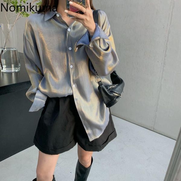 nomikuma vintage fashion shirts turn down long sleeve single breasted casual loose blouse women korean style blusas 3d284, White
nomikuma vintage fashion shirts turn down long sleeve single breasted casual loose blouse women korean style blusas 3d284, White