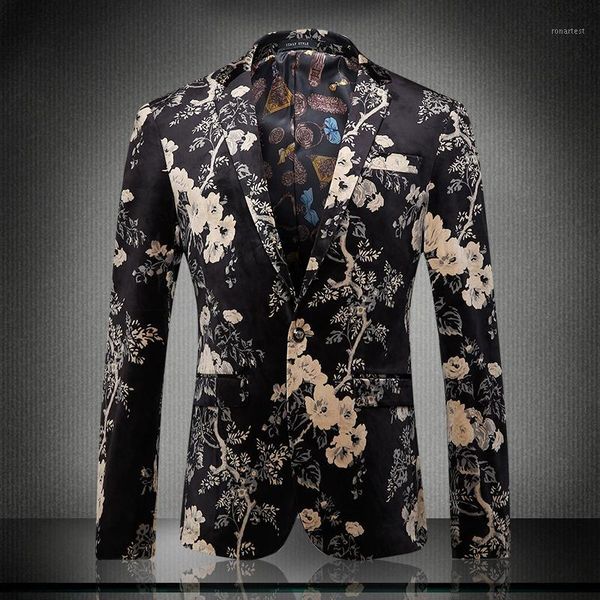 asian size 2019 new design fashion men suit jacket flower printed jacket blazes homme marriage masculino men's blazer plus1, White;black
asian size 2019 new design fashion men suit jacket flower printed jacket blazes homme marriage masculino men's blazer plus1, White;black