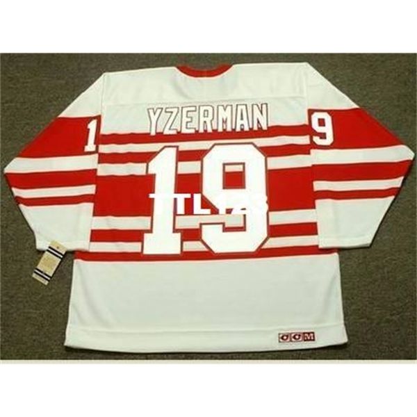 740 #19 steve yzerman detroit red wings ccm vintage hockey jersey or custom any name or number retro jersey, Black
740 #19 steve yzerman detroit red wings ccm vintage hockey jersey or custom any name or number retro jersey, Black