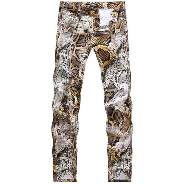 2021 new mens snakeskin printed jeans slim fit skinny night club dj trousers pants slacks for male plus size1, Blue
2021 new mens snakeskin printed jeans slim fit skinny night club dj trousers pants slacks for male plus size1, Blue