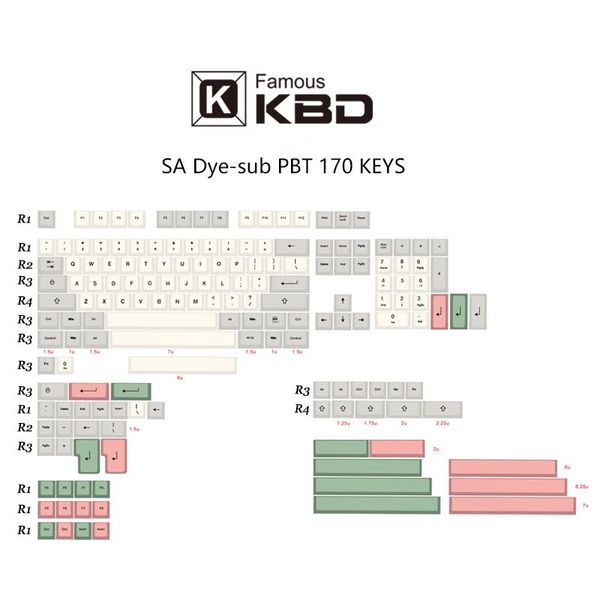 sa 9009 keycap cherry pbt dip heat sublimation - 170 keys, using most mechanical keyboards
sa 9009 keycap cherry pbt dip heat sublimation - 170 keys, using most mechanical keyboards