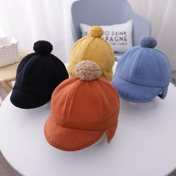 caps & hats korean version of wool ball children's ear protection hat winter plush warm baby 4 colors, Yellow
caps & hats korean version of wool ball children's ear protection hat winter plush warm baby 4 colors, Yellow