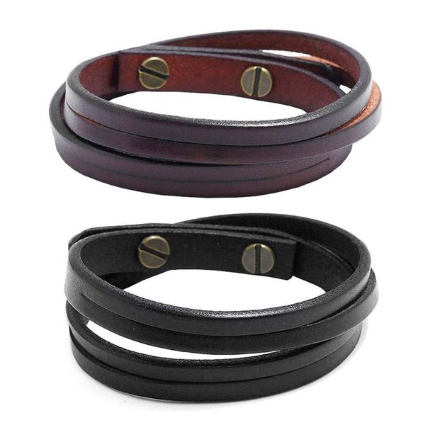 tennis kiirykle simple double-deck leather bracelets&bangles for men punk brown/black wristband cuff jewelry boy gift, Golden;silver
tennis kiirykle simple double-deck leather bracelets&bangles for men punk brown/black wristband cuff jewelry boy gift, Golden;silver
