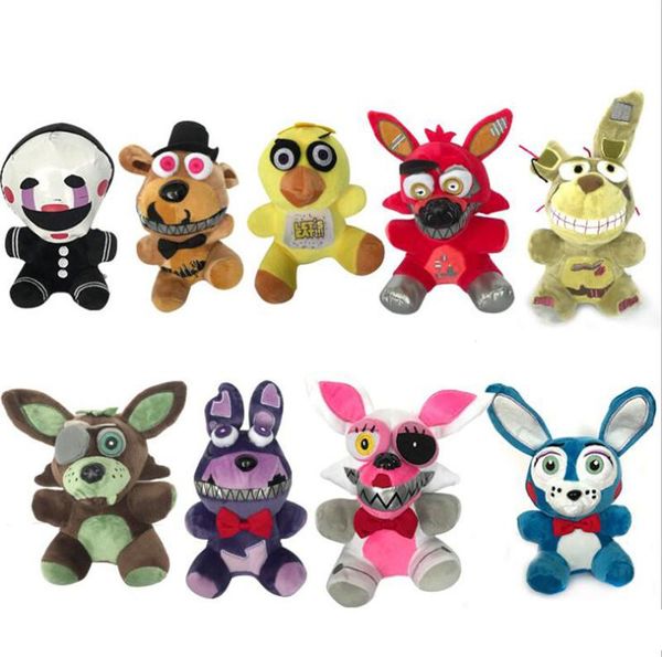 new arrival five nights at plush toys 15-18cm golden freddy foxy bonnie chica soft stuffed dolls kids gift toy
new arrival five nights at plush toys 15-18cm golden freddy foxy bonnie chica soft stuffed dolls kids gift toy