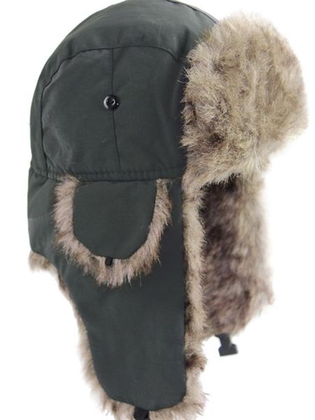 men women russian hat trapper bomber warm ear flaps winter ski hat cap headwear outdoor clothes, Black
men women russian hat trapper bomber warm ear flaps winter ski hat cap headwear outdoor clothes, Black