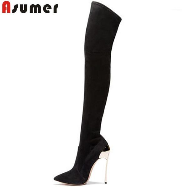 boots asumer black big size 33-43 fashion autumn winter shoes woman pointed toe thin heel over the knee women elastic boots1
boots asumer black big size 33-43 fashion autumn winter shoes woman pointed toe thin heel over the knee women elastic boots1