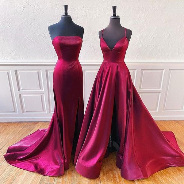 simple style sleeveless lace up back court train rose color glitter satin prom dresses1, White;black
simple style sleeveless lace up back court train rose color glitter satin prom dresses1, White;black