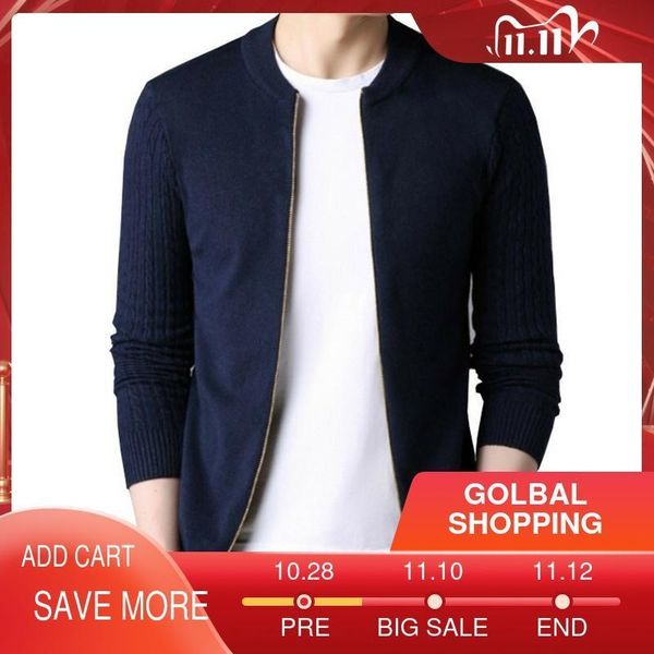 spring men's sweater cardigan solid long sleeve knitted coat full zipper casual wool sweater tide slim male autumn clothing 201105, White;black
spring men's sweater cardigan solid long sleeve knitted coat full zipper casual wool sweater tide slim male autumn clothing 201105, White;black
