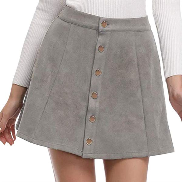 skirt ladies street casual deer suede button skirt short waist plain a line short mini ladies simple daily, Black
skirt ladies street casual deer suede button skirt short waist plain a line short mini ladies simple daily, Black