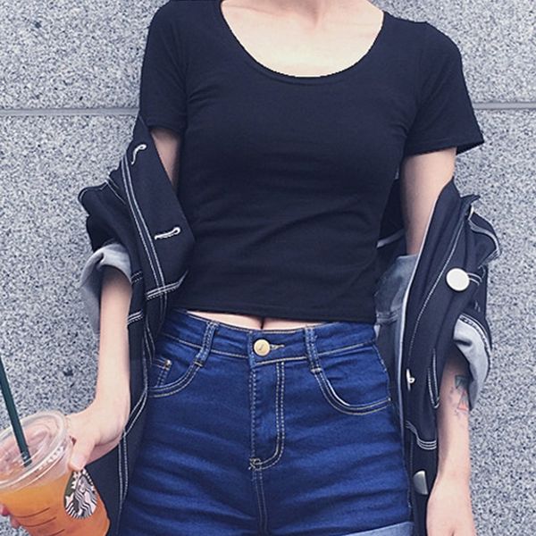 t2cny short sleeve short t-shirt open navel women 2020 new slim tight t-shirt ultra coat cotton summer white bottom trend pcbe7
t2cny short sleeve short t-shirt open navel women 2020 new slim tight t-shirt ultra coat cotton summer white bottom trend pcbe7