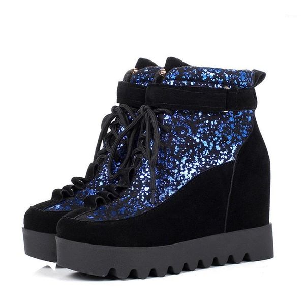 boots us4-11 womens platform squins bling stitching suede leather ankle wedge hidden heel shoes casual black blue red plus size1
boots us4-11 womens platform squins bling stitching suede leather ankle wedge hidden heel shoes casual black blue red plus size1