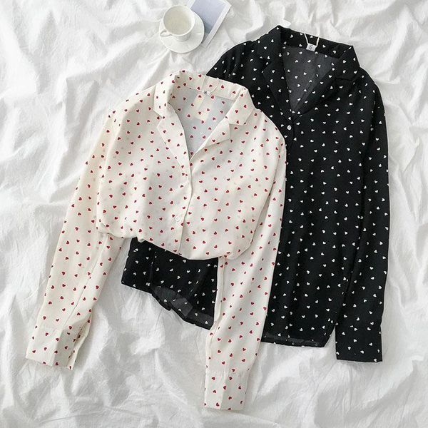 korean notched collar long sleeve blouse love heart printed women shirt 2020 autumn summer casual blusas 1, White
korean notched collar long sleeve blouse love heart printed women shirt 2020 autumn summer casual blusas 1, White