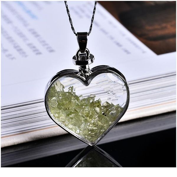 1pc natural crystal mineral ornament wishing bottle heart pendant guardian fashion couple pendant necklace pendant gift qylcdz, Black
1pc natural crystal mineral ornament wishing bottle heart pendant guardian fashion couple pendant necklace pendant gift qylcdz, Black