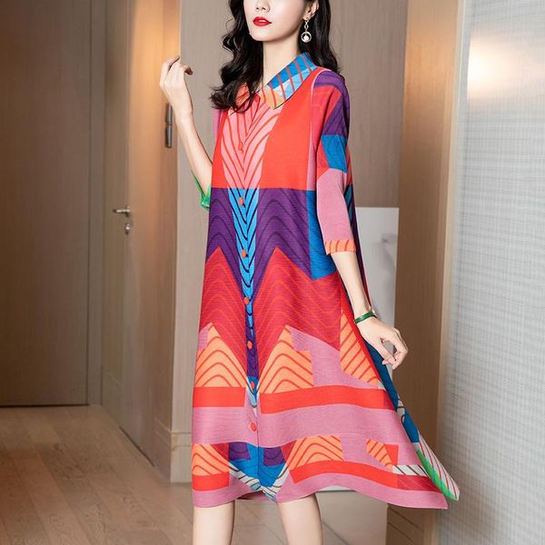 office lady collar three quarter women dress striped match color sheath straight dresses loose mid-calf spring summer dress, Black;gray
office lady collar three quarter women dress striped match color sheath straight dresses loose mid-calf spring summer dress, Black;gray