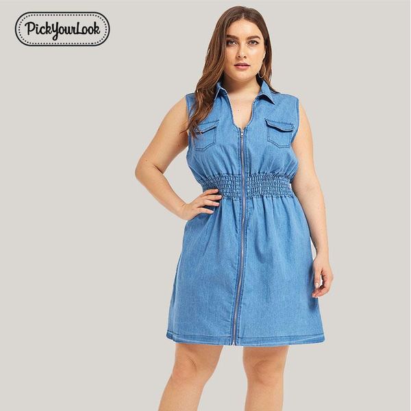 summer size plus blue mini large femme women sleeveless pocket vestidos dress zipper denim female robe lady pickyourlook dresses bbypvb, Black;gray
summer size plus blue mini large femme women sleeveless pocket vestidos dress zipper denim female robe lady pickyourlook dresses bbypvb, Black;gray