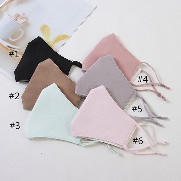 6 color pure cotton mask summer dust hanging ear adjustment can be washed outdoor travel xd23516
6 color pure cotton mask summer dust hanging ear adjustment can be washed outdoor travel xd23516