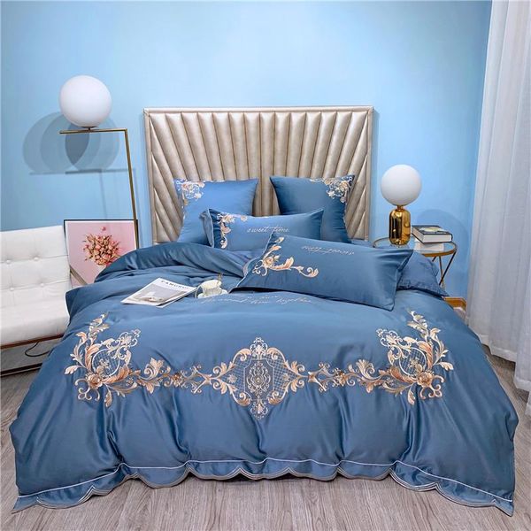 washed silk luxury style duvet cover pillowcases bed sheet embroidery 4 pcs bed set solid blue ruby grey pink king
washed silk luxury style duvet cover pillowcases bed sheet embroidery 4 pcs bed set solid blue ruby grey pink king