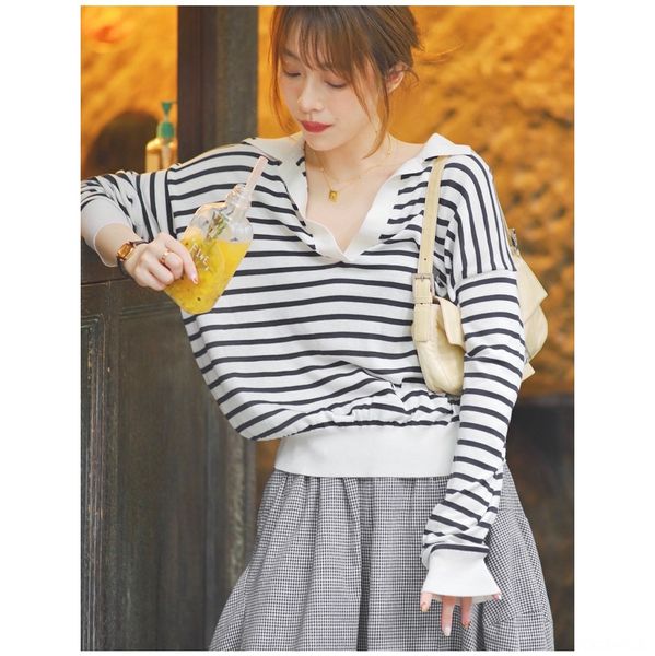 silk cotton v-lapel long sleeve shirt bottom knitted striped shirt ins thin foundation versatile commuter siyuan factory vovbu, White;black
silk cotton v-lapel long sleeve shirt bottom knitted striped shirt ins thin foundation versatile commuter siyuan factory vovbu, White;black