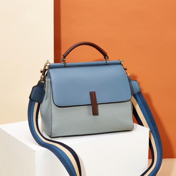 2020 new cow leather crossbody bag fashion women's handbag contrast color casual handle ladies shoulder bag
2020 new cow leather crossbody bag fashion women's handbag contrast color casual handle ladies shoulder bag