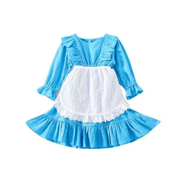 spring and autumn cotton girl's dress 2021 new korean style girl's ruffle princess dress with lace apron for cute girls, Red;yellow
spring and autumn cotton girl's dress 2021 new korean style girl's ruffle princess dress with lace apron for cute girls, Red;yellow