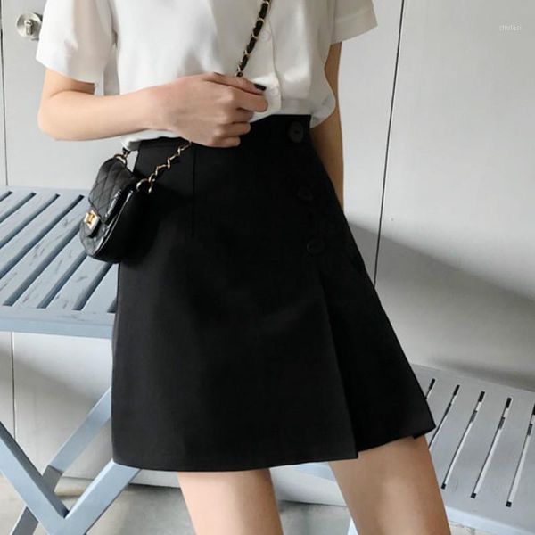 skirts women mini button solid a-line high waist slim skinny office lady korean style elegant vintage chic leisure womens trendy1, Black
skirts women mini button solid a-line high waist slim skinny office lady korean style elegant vintage chic leisure womens trendy1, Black