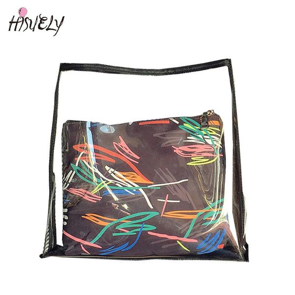 2 style transparent composite bags teenager girls beach bag women jelly bag new sweet lady shoulder transparent handbag
2 style transparent composite bags teenager girls beach bag women jelly bag new sweet lady shoulder transparent handbag