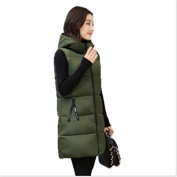 women's vests fashion print letter autumn winter vest 2021 arrival down cotton women waistcoat medium-long hooded mujer q754, Black;white
women's vests fashion print letter autumn winter vest 2021 arrival down cotton women waistcoat medium-long hooded mujer q754, Black;white